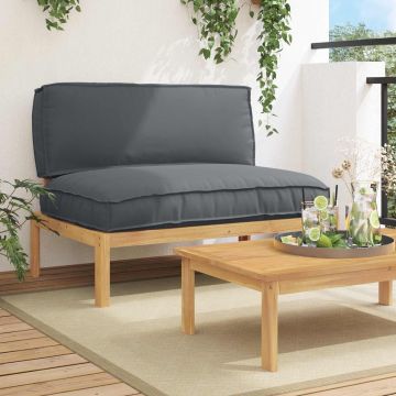vidaXL Sofos komplektas su pagalve Antracitas 120 x 92 x 69 cm
