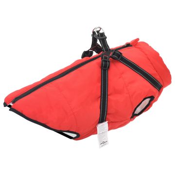 vidaXL Šuns Kailinis Raudona L48 Fleece ir poliesteris