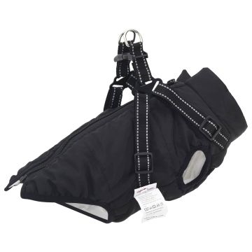 vidaXL Šuns Kailinis Juoda L36 Fleece ir poliesteris