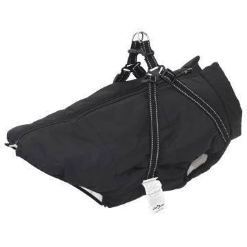 vidaXL Šuns Kailinis Juoda L48 Fleece ir poliesteris
