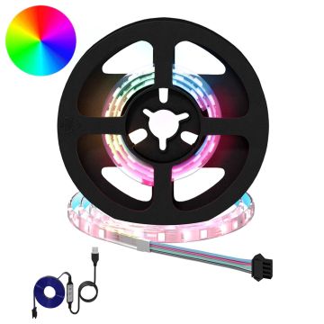 vidaXL LED juosta 2 pcs Juoda ir permatoma 350 mm Varis ir plastikas