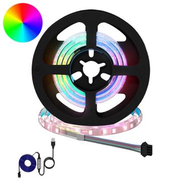 vidaXL LED juosta 2 pcs Juoda ir permatoma 550 mm Varis ir plastikas