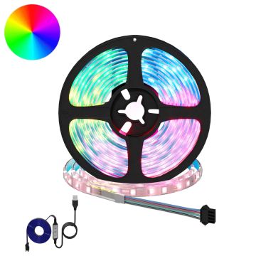 vidaXL LED juosta 2 pcs Juoda ir permatoma 2500 mm Varis ir plastikas