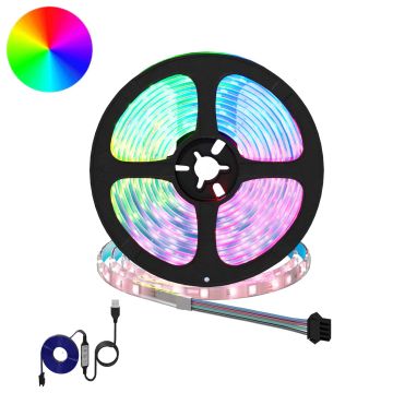 vidaXL LED juosta 2 pcs Juoda ir permatoma 4700 mm Varis ir plastikas