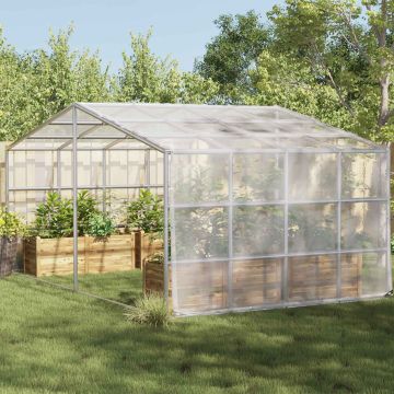 vidaXL Tent su kilpom Skaidrus 5 x 8 m Polietilenas