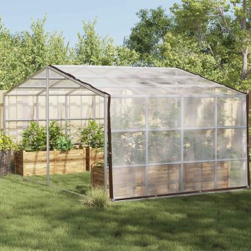 vidaXL Tent su kilpom Skaidrus 4 x 12 m Polietilenas
