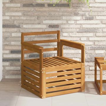 vidaXL Lauko sofos komplektas Natūrali 71 x 63 x 73 cm