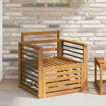 vidaXL Lauko sofos komplektas Natūrali 71 x 63 x 73 cm